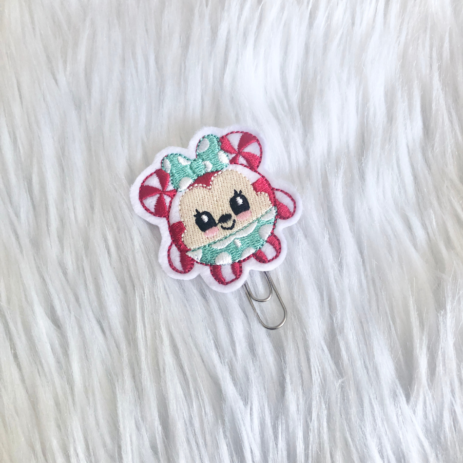Peppermint Mouse Girl Planner Clip
