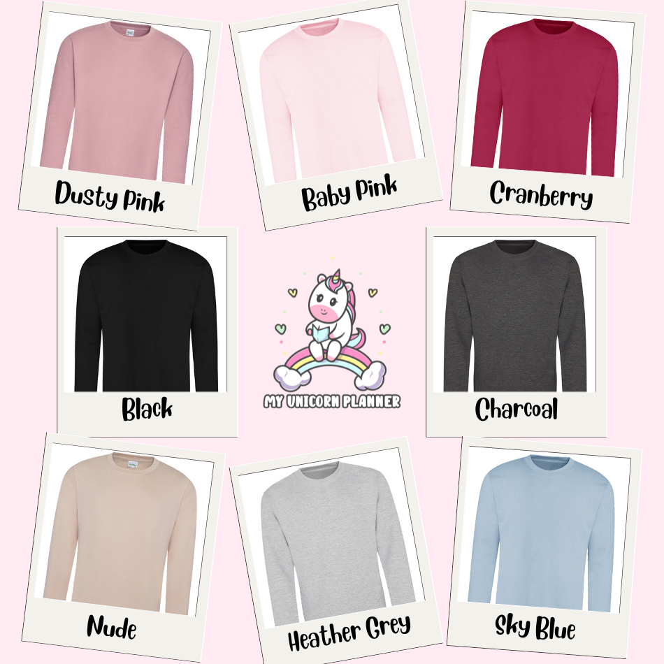 Planner Addict Embroidered Sweater
