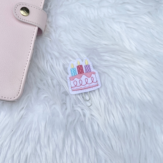 Birthday Cake Planner Paperclip