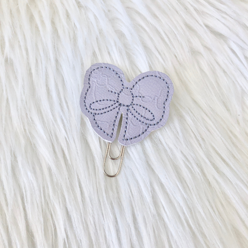 Lilac Lace OG Bow Paperclip
