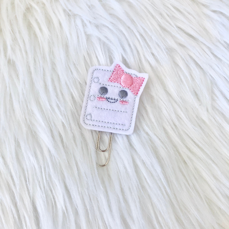 Kawaii Note Paper Planner Paperclip