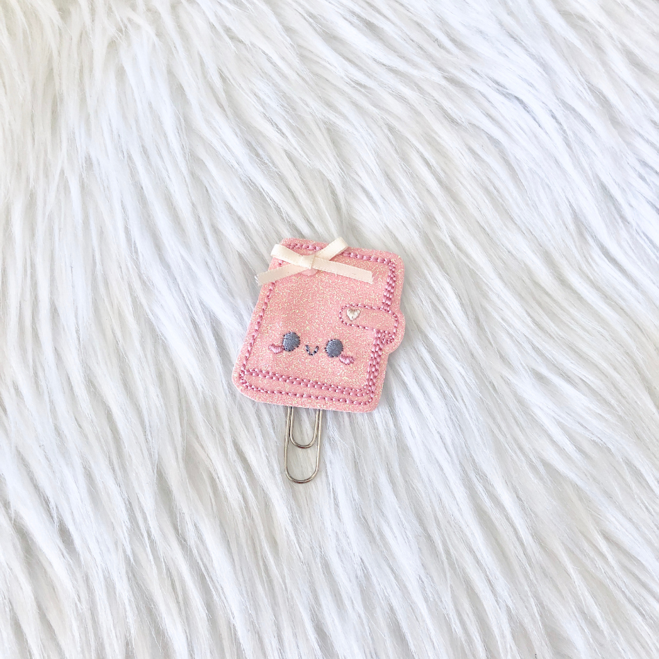 Pink Kawaii Cover Planner Paperclip