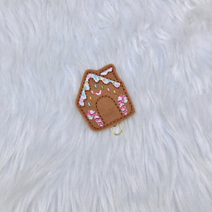 Candy Gingerbread House Planner Clip