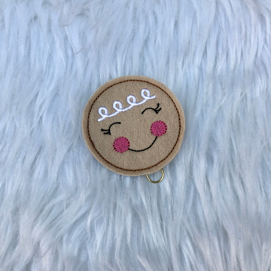 Gingerbread Face Planner Clip
