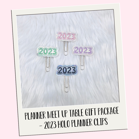 Table Gift Package - 2023 Planner Clips (Holo)