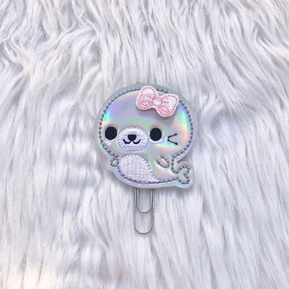 Baby Seal Planner Clip
