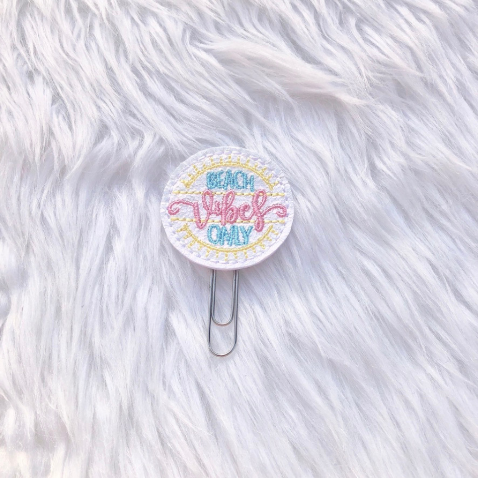 Beach Vibes Only Planner Clip