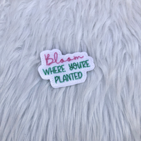 Bloom Where You Are Planted Planner Clip