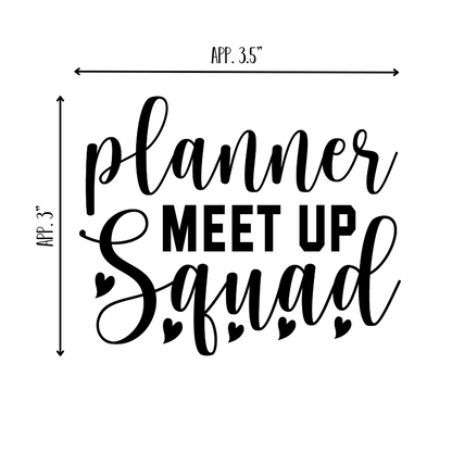 Table Gift Package - Planner Meet Up Squad Decals