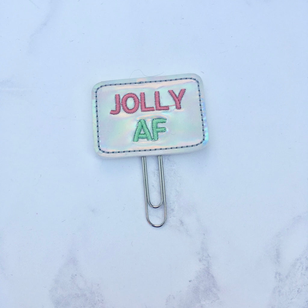 Jolly AF Planner Clip - Holo