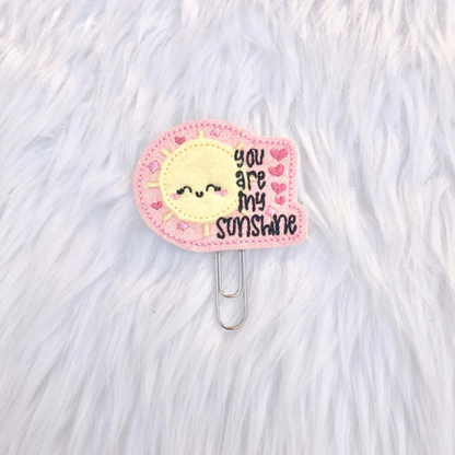 You are my Sunshine Planner Clip